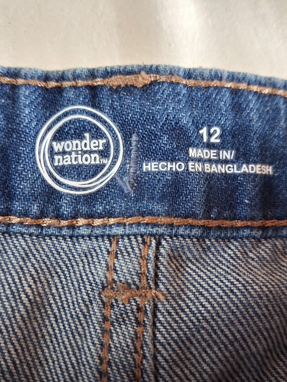 Distressed Denim Shorts Blue Girl's Size 12 NWOT - Picture 5 of 7